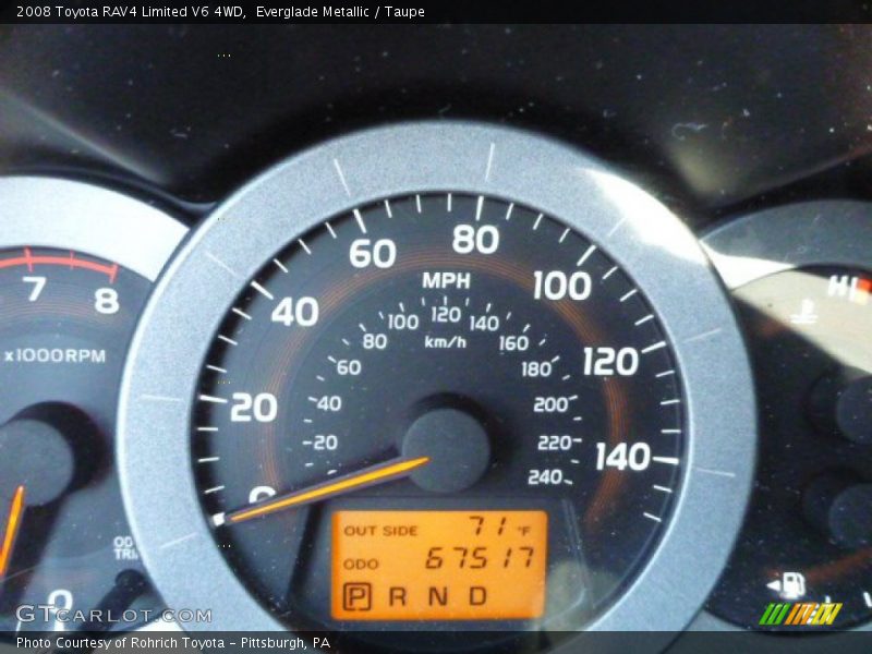Everglade Metallic / Taupe 2008 Toyota RAV4 Limited V6 4WD