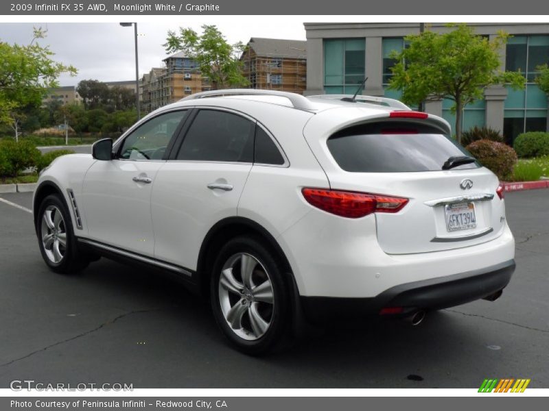 Moonlight White / Graphite 2009 Infiniti FX 35 AWD