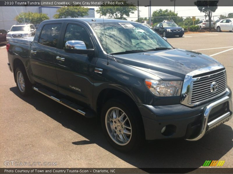 Slate Gray Metallic / Red Rock 2010 Toyota Tundra Limited CrewMax