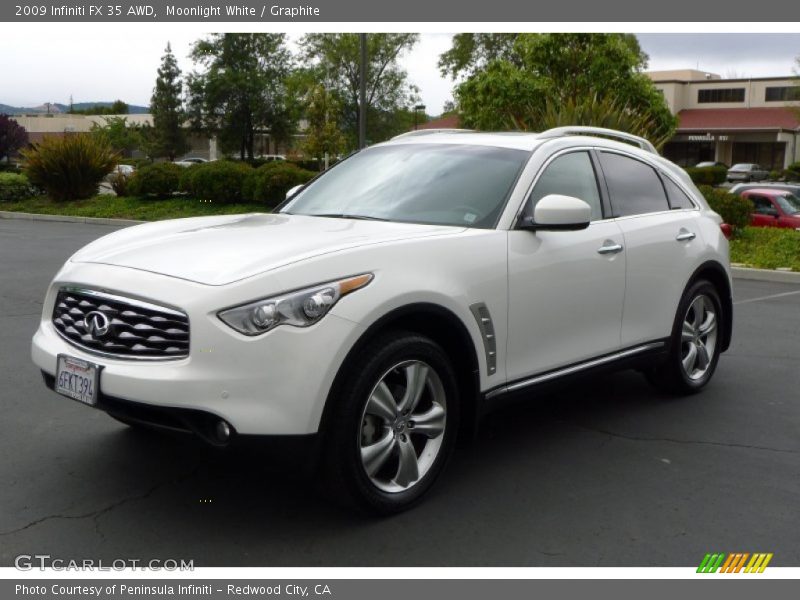 Moonlight White / Graphite 2009 Infiniti FX 35 AWD