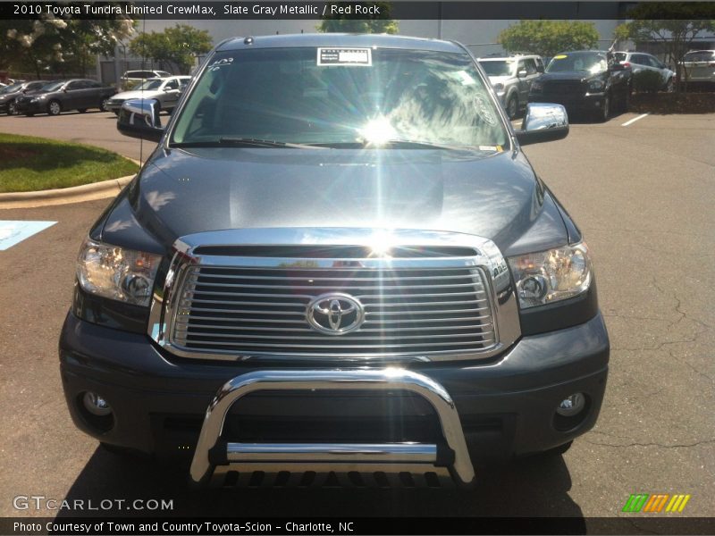 Slate Gray Metallic / Red Rock 2010 Toyota Tundra Limited CrewMax