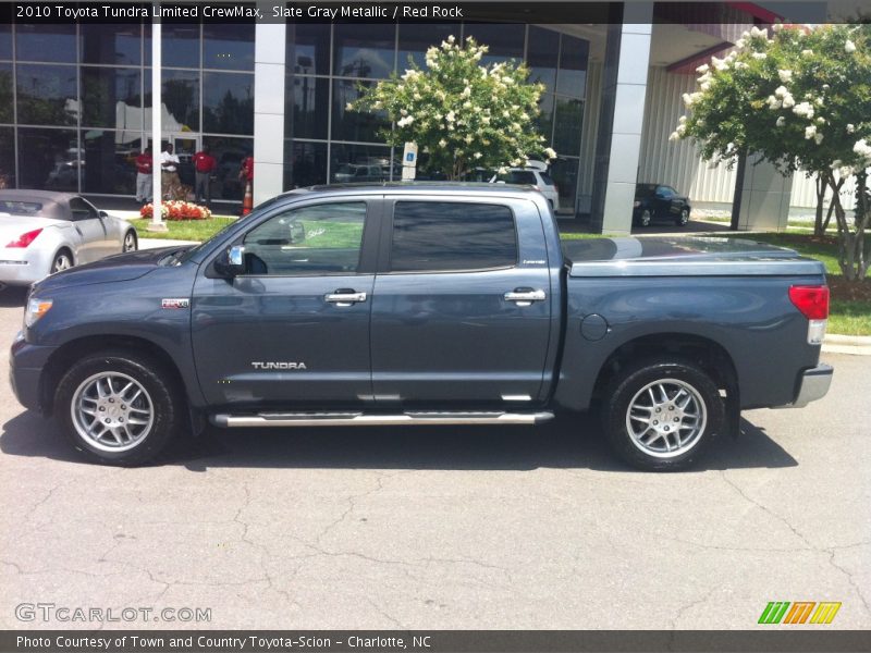 Slate Gray Metallic / Red Rock 2010 Toyota Tundra Limited CrewMax