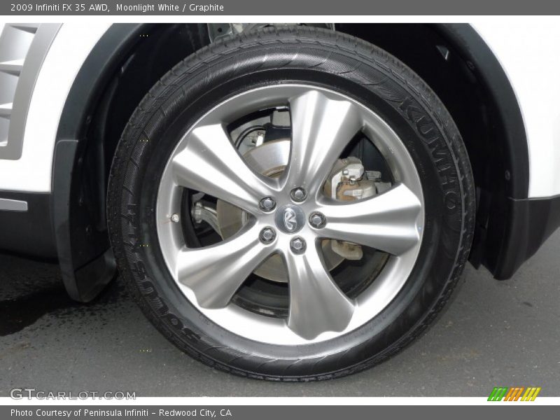 Moonlight White / Graphite 2009 Infiniti FX 35 AWD