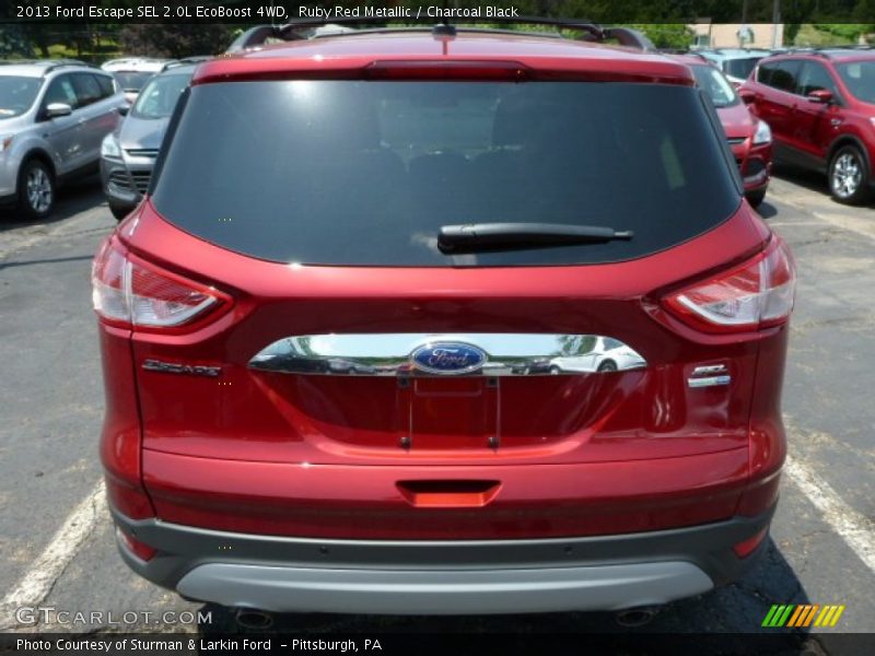 Ruby Red Metallic / Charcoal Black 2013 Ford Escape SEL 2.0L EcoBoost 4WD