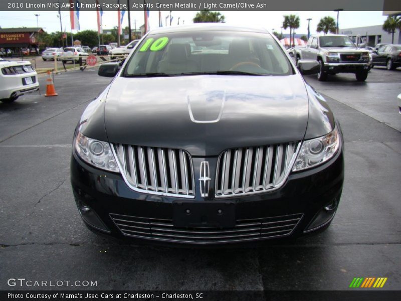 Atlantis Green Metallic / Light Camel/Olive Ash 2010 Lincoln MKS AWD Ultimate Package