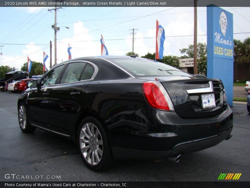 Atlantis Green Metallic / Light Camel/Olive Ash 2010 Lincoln MKS AWD Ultimate Package