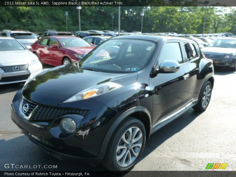 Sapphire Black / Black/Red w/Silver Trim 2011 Nissan Juke SL AWD