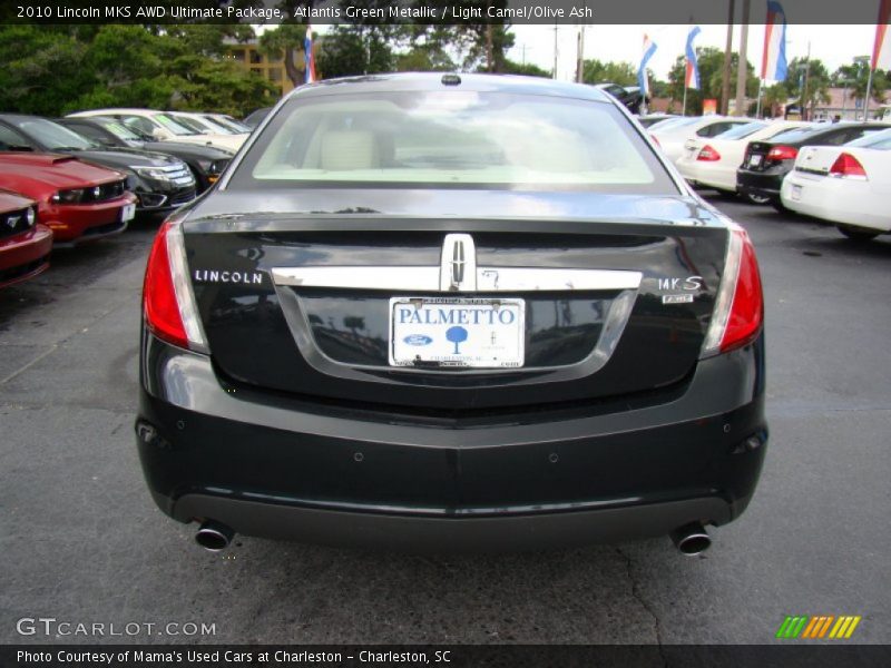 Atlantis Green Metallic / Light Camel/Olive Ash 2010 Lincoln MKS AWD Ultimate Package