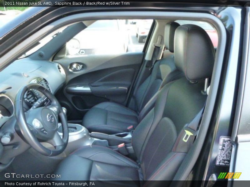 Sapphire Black / Black/Red w/Silver Trim 2011 Nissan Juke SL AWD