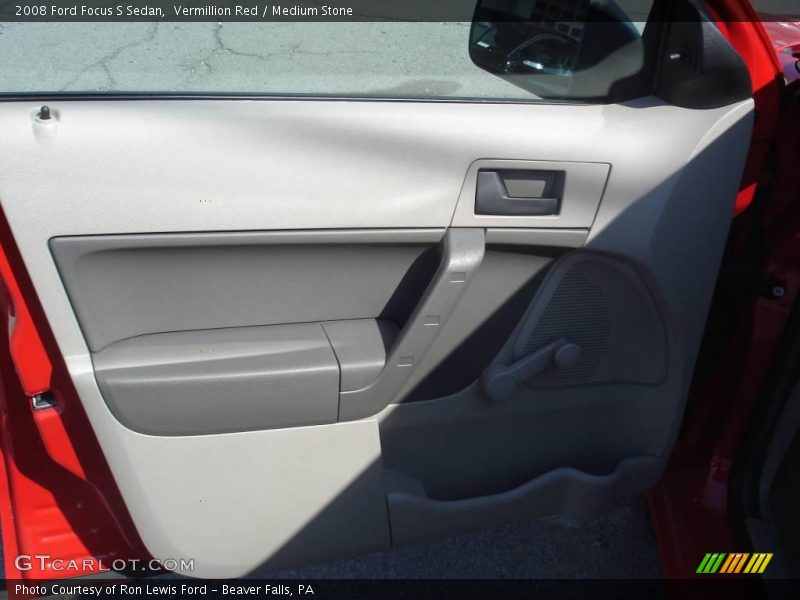 Vermillion Red / Medium Stone 2008 Ford Focus S Sedan