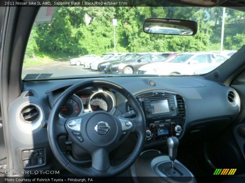 Sapphire Black / Black/Red w/Silver Trim 2011 Nissan Juke SL AWD