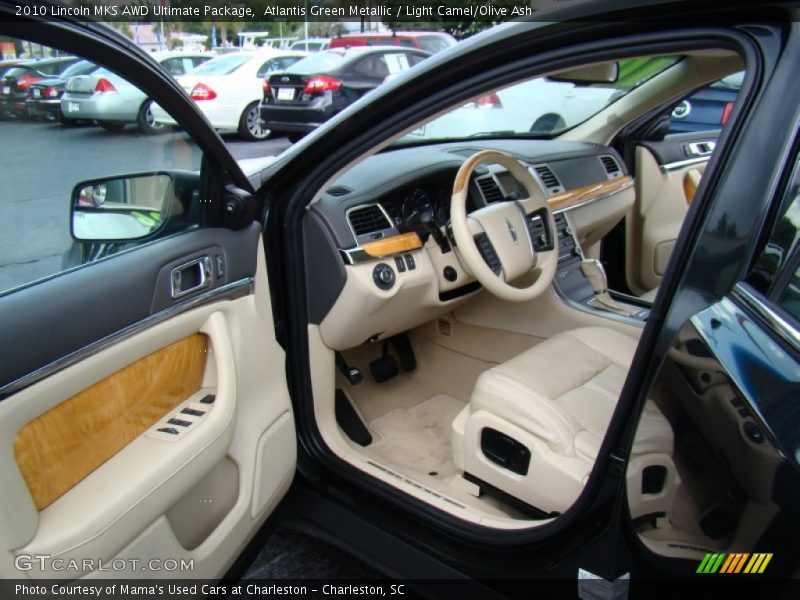 Atlantis Green Metallic / Light Camel/Olive Ash 2010 Lincoln MKS AWD Ultimate Package