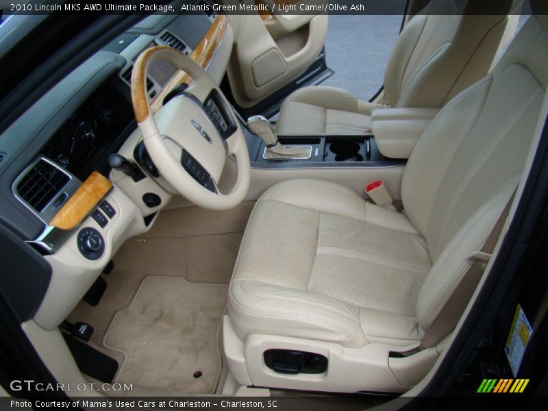 Atlantis Green Metallic / Light Camel/Olive Ash 2010 Lincoln MKS AWD Ultimate Package