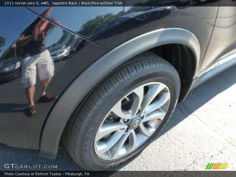 Sapphire Black / Black/Red w/Silver Trim 2011 Nissan Juke SL AWD