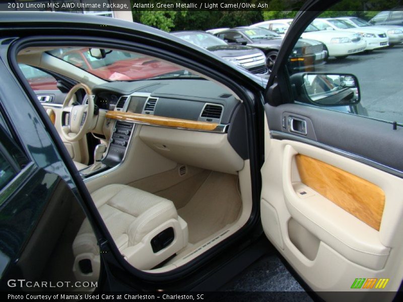 Atlantis Green Metallic / Light Camel/Olive Ash 2010 Lincoln MKS AWD Ultimate Package