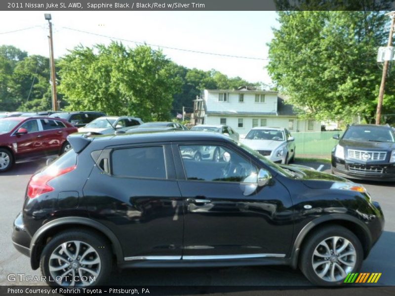 Sapphire Black / Black/Red w/Silver Trim 2011 Nissan Juke SL AWD