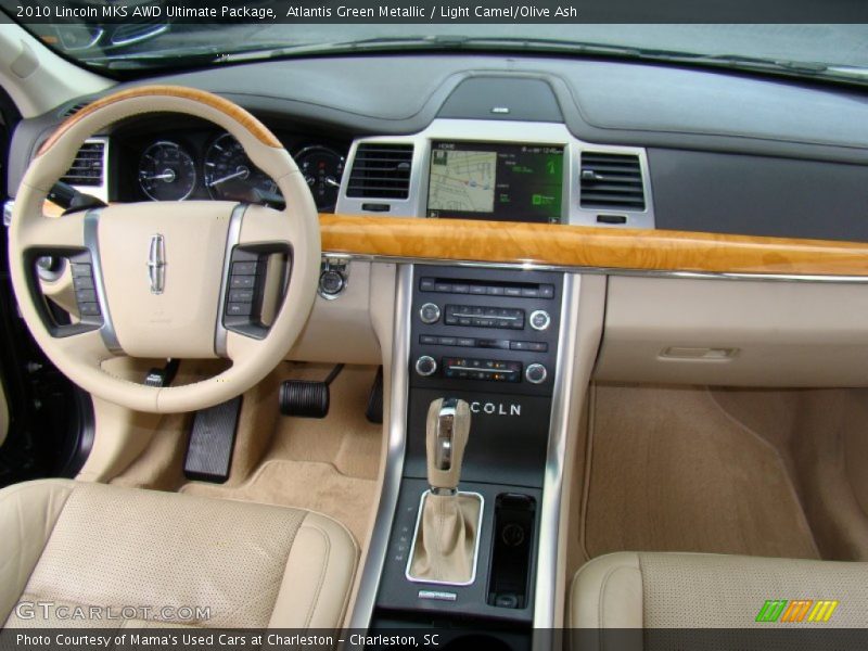 Atlantis Green Metallic / Light Camel/Olive Ash 2010 Lincoln MKS AWD Ultimate Package