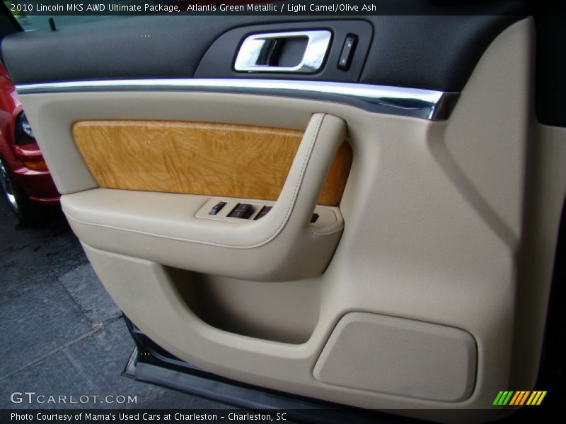 Atlantis Green Metallic / Light Camel/Olive Ash 2010 Lincoln MKS AWD Ultimate Package