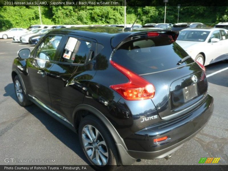 Sapphire Black / Black/Red w/Silver Trim 2011 Nissan Juke SL AWD