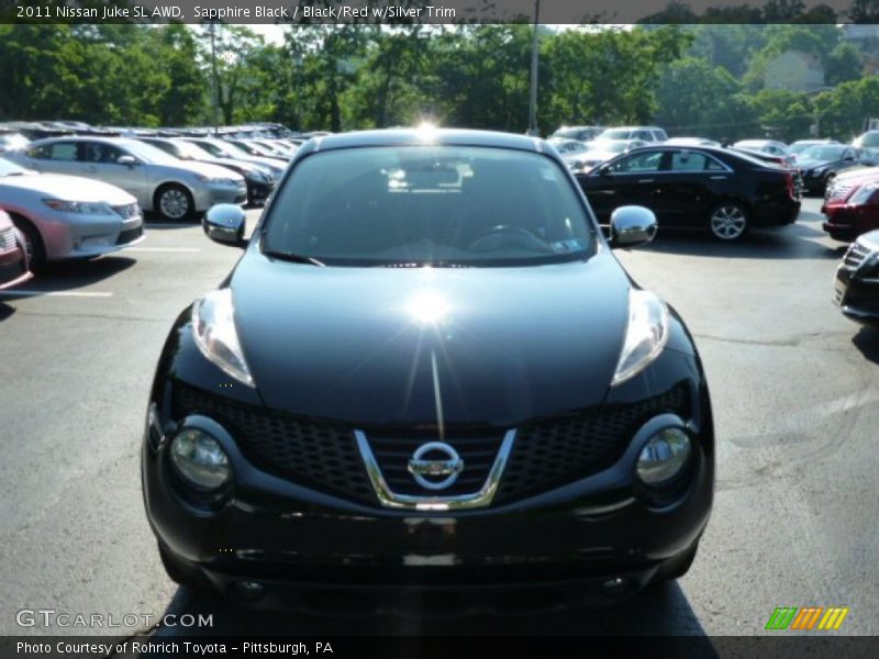 Sapphire Black / Black/Red w/Silver Trim 2011 Nissan Juke SL AWD