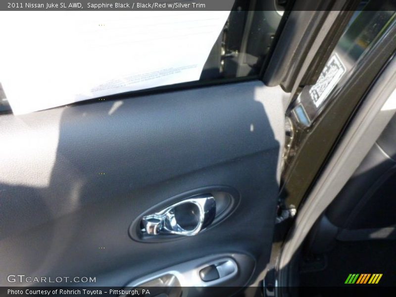 Sapphire Black / Black/Red w/Silver Trim 2011 Nissan Juke SL AWD