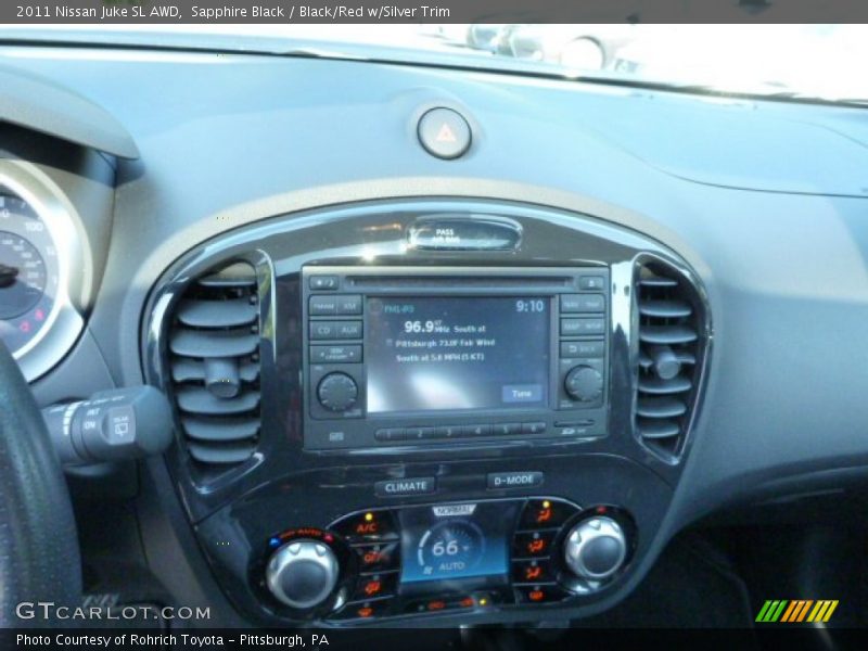 Sapphire Black / Black/Red w/Silver Trim 2011 Nissan Juke SL AWD