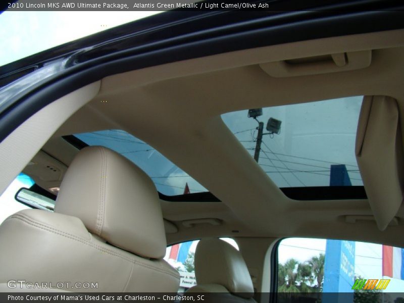Atlantis Green Metallic / Light Camel/Olive Ash 2010 Lincoln MKS AWD Ultimate Package