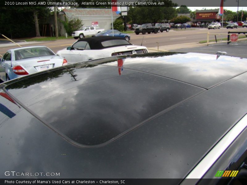 Atlantis Green Metallic / Light Camel/Olive Ash 2010 Lincoln MKS AWD Ultimate Package