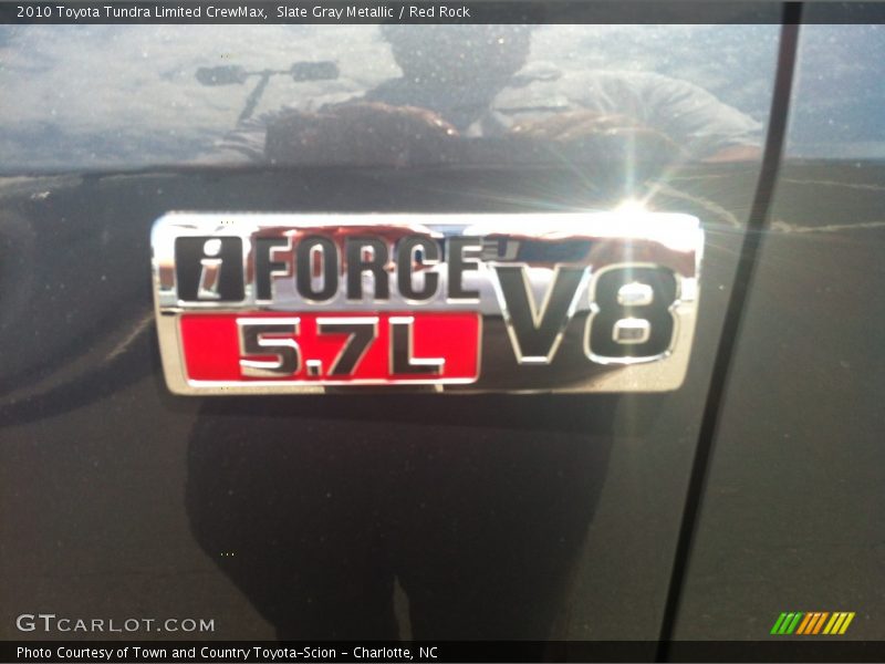 Slate Gray Metallic / Red Rock 2010 Toyota Tundra Limited CrewMax
