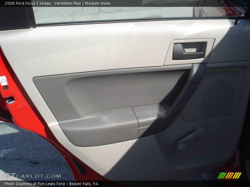 Vermillion Red / Medium Stone 2008 Ford Focus S Sedan