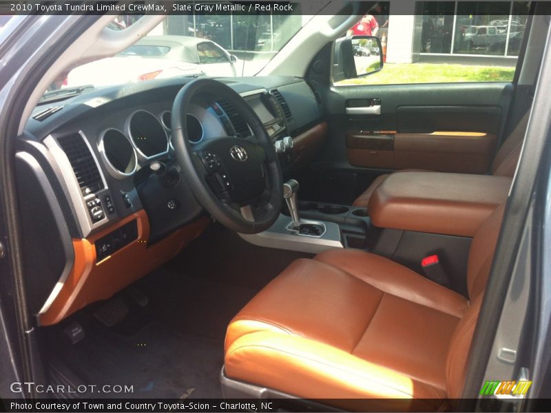 Slate Gray Metallic / Red Rock 2010 Toyota Tundra Limited CrewMax