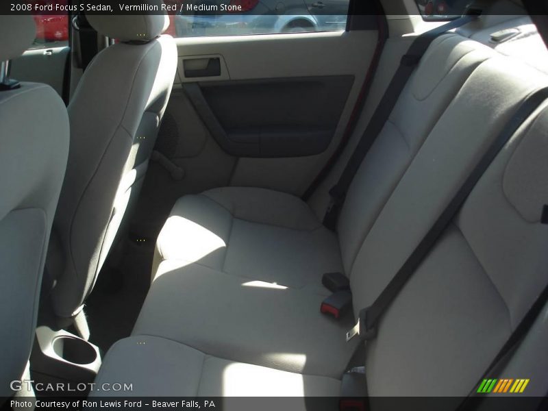 Vermillion Red / Medium Stone 2008 Ford Focus S Sedan