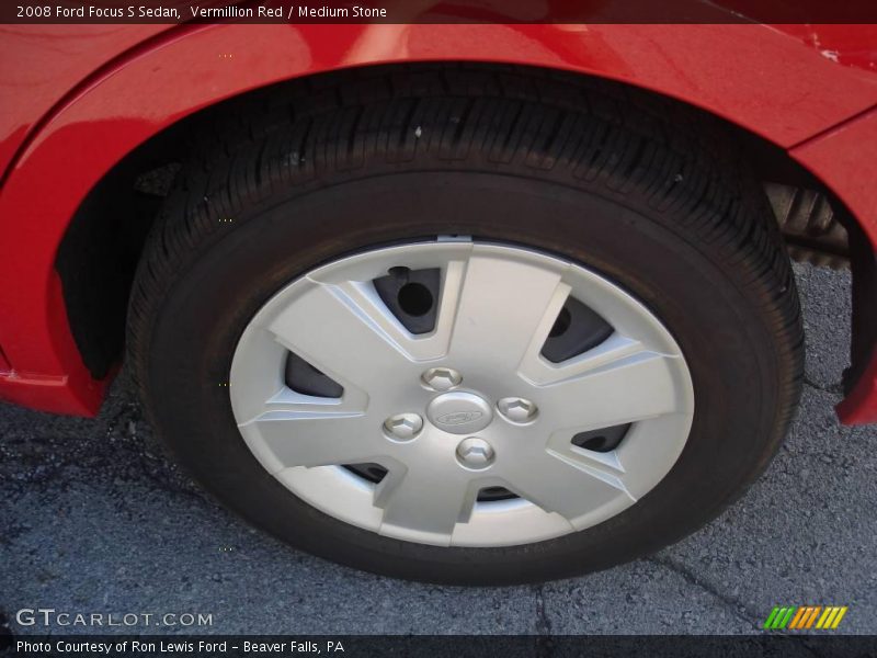 Vermillion Red / Medium Stone 2008 Ford Focus S Sedan