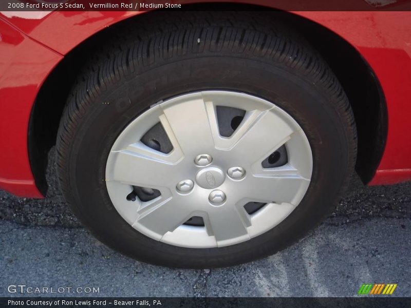 Vermillion Red / Medium Stone 2008 Ford Focus S Sedan