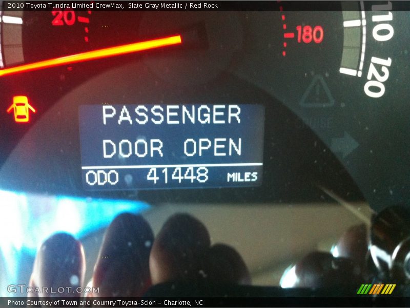 Slate Gray Metallic / Red Rock 2010 Toyota Tundra Limited CrewMax