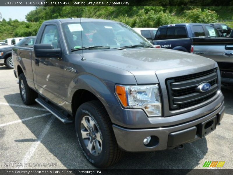 Sterling Gray Metallic / Steel Gray 2013 Ford F150 STX Regular Cab 4x4