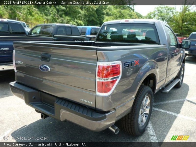 Sterling Gray Metallic / Steel Gray 2013 Ford F150 STX Regular Cab 4x4