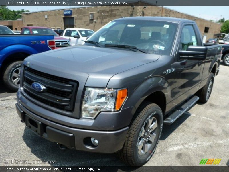 Sterling Gray Metallic / Steel Gray 2013 Ford F150 STX Regular Cab 4x4