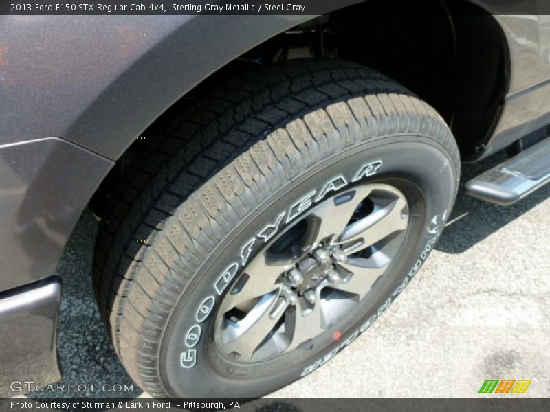 Sterling Gray Metallic / Steel Gray 2013 Ford F150 STX Regular Cab 4x4