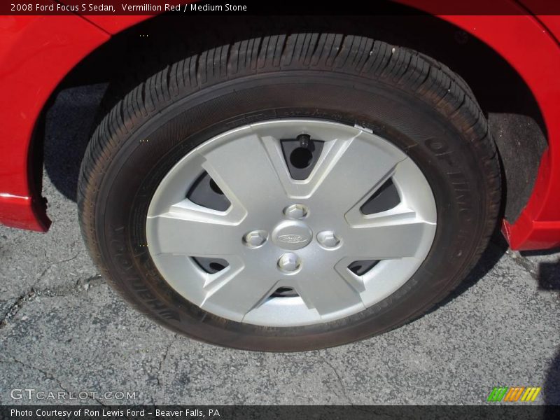Vermillion Red / Medium Stone 2008 Ford Focus S Sedan