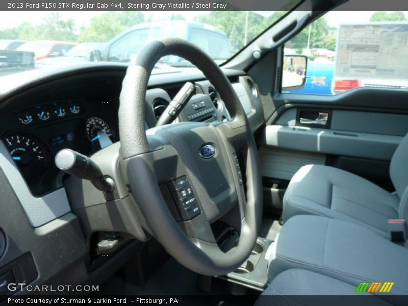 Sterling Gray Metallic / Steel Gray 2013 Ford F150 STX Regular Cab 4x4