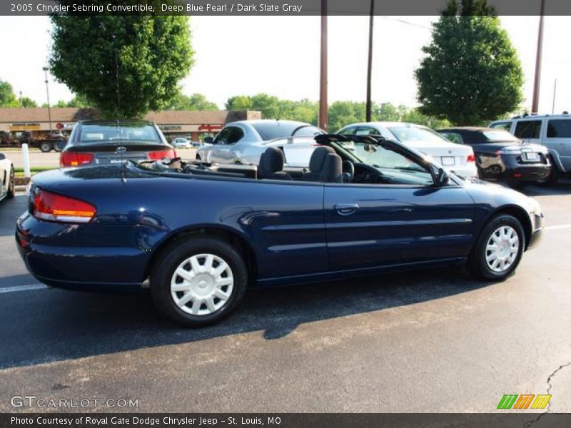 Deep Blue Pearl / Dark Slate Gray 2005 Chrysler Sebring Convertible