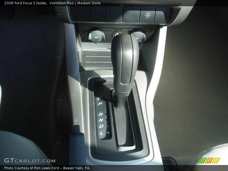 Vermillion Red / Medium Stone 2008 Ford Focus S Sedan