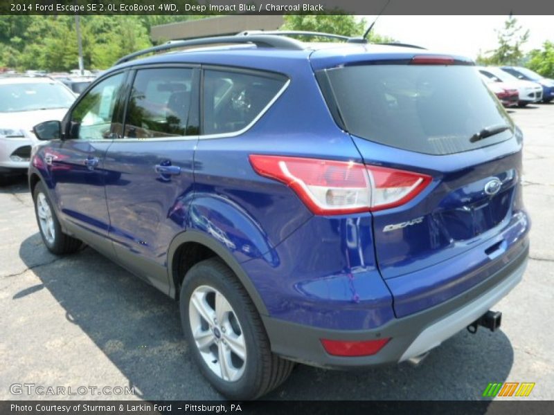 Deep Impact Blue / Charcoal Black 2014 Ford Escape SE 2.0L EcoBoost 4WD