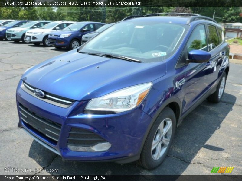 Deep Impact Blue / Charcoal Black 2014 Ford Escape SE 2.0L EcoBoost 4WD