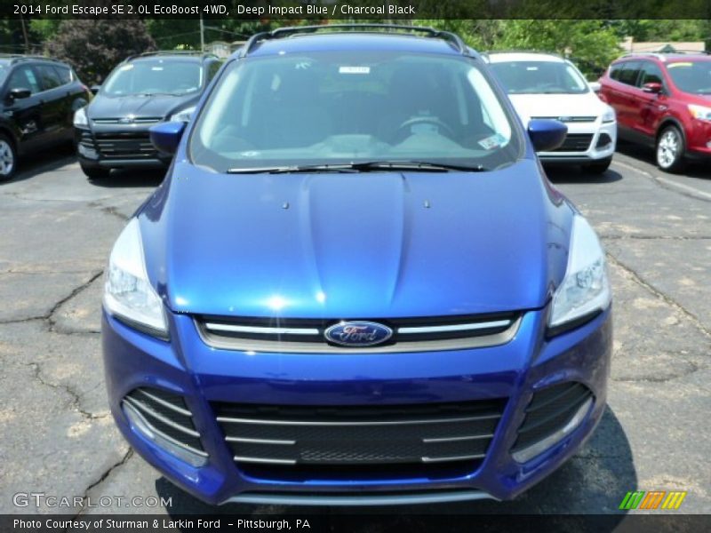Deep Impact Blue / Charcoal Black 2014 Ford Escape SE 2.0L EcoBoost 4WD