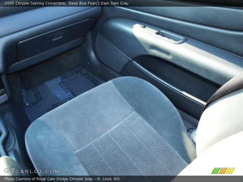 Deep Blue Pearl / Dark Slate Gray 2005 Chrysler Sebring Convertible