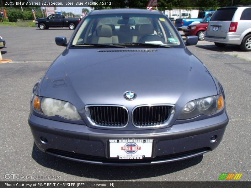 Steel Blue Metallic / Sand 2005 BMW 3 Series 325i Sedan
