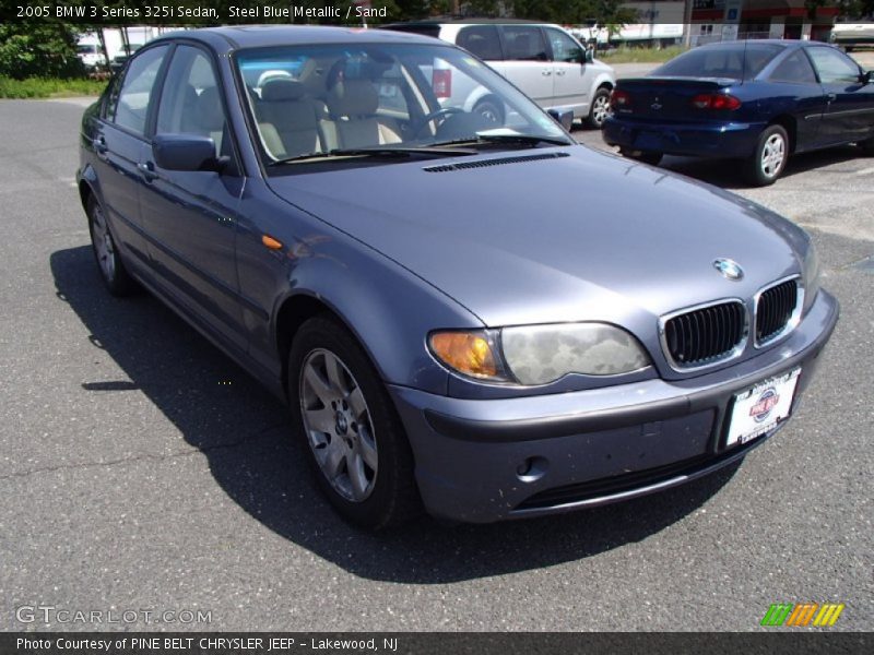 Steel Blue Metallic / Sand 2005 BMW 3 Series 325i Sedan
