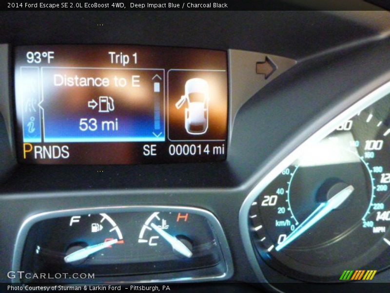 Deep Impact Blue / Charcoal Black 2014 Ford Escape SE 2.0L EcoBoost 4WD